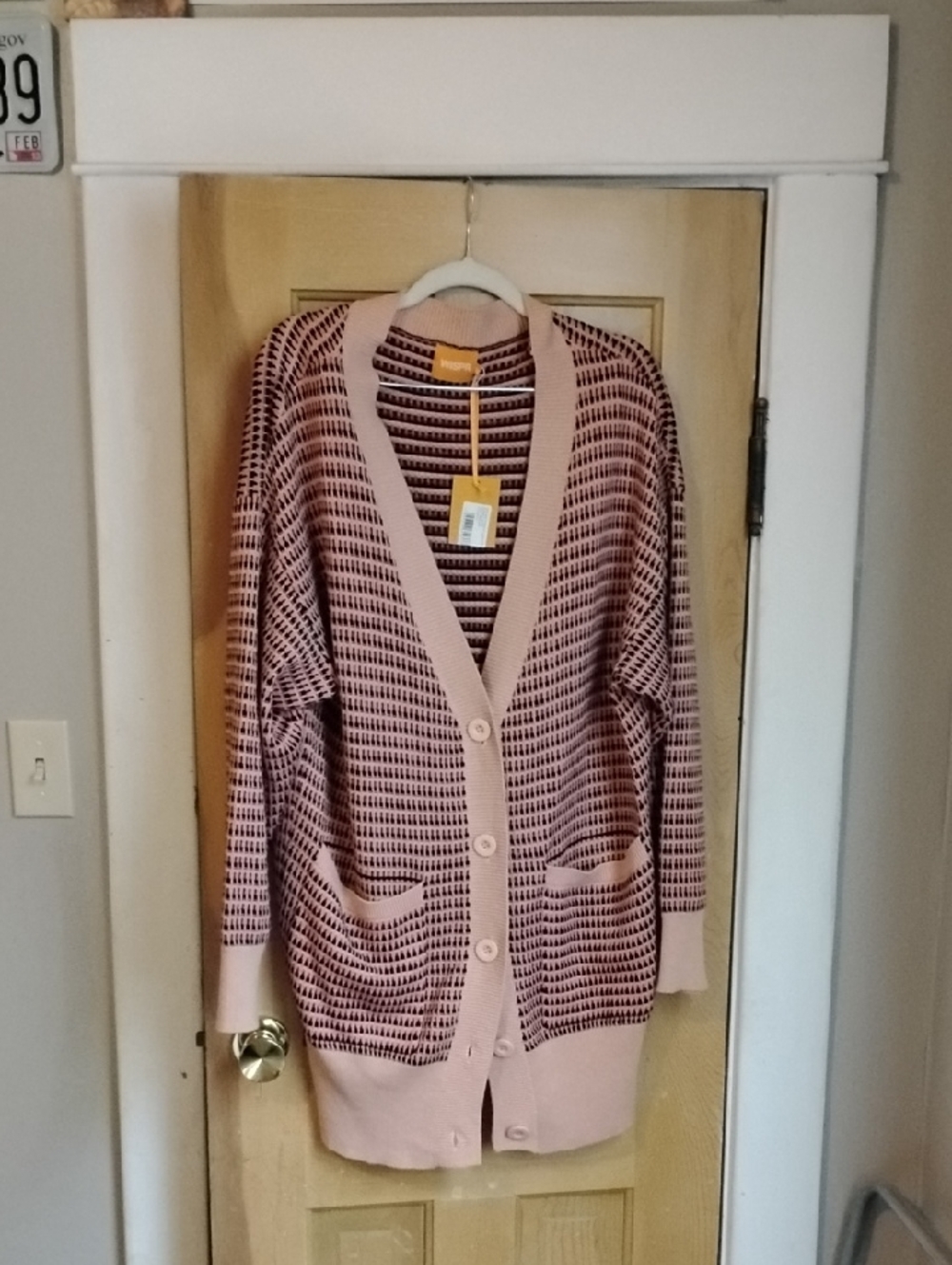 WISPR oversize Boyfriend Cardigan Size M with Tags